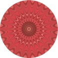 thumbnail image 1 of Ahgly Company Indoor Round Patterned Valentine Red Area Rugs, 6' Round, 1 of 6