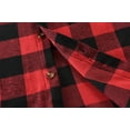 thumbnail image 7 of WREESH Men's Button Down Shirts Long Sleeve Plaid Casual Shirt with Turn-Down Collar and Pockets a Classic Men's Top Red, 7 of 7