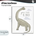 thumbnail image 4 of Stupell Industries Contemporary You Are Kind Dinosaur White Framed Giclee Art, 11 x 14, by Elizabeth Tyndall, 4 of 8
