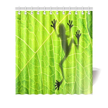 Pop Funny Frog Decor Shower Curtain Tropical Rainforest Vibrant