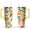 Yellow-32, variant on 40oz Yellow Lemon Pattern Stainless Steel Flip Straw Tumbler Spill Proof Travel Cup Double Wall Vacuum Insulated Coffee Mug with Top Handle