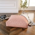thumbnail image 2 of Jaxx Brio Large Décor Floor Pillow / Meditation Yoga Cushion, Shearling Faux Lamb, Pink, 2 of 2