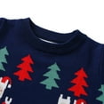 thumbnail image 5 of Baywell Toddler Boy Girl Christmas  Knit Pullover Sweater Tops Long Sleeve Round Neck Sweater Reindeer Elk Dinosaur Sweatshirts Tops For Kids Girls And Boys 3-8 Years, 5 of 9