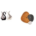 thumbnail image 1 of Figuras De Cisne, Escultura De Cerámica, Colección De Escritorio, Adorno, Estatua Para Estante, Aniversario, Chimenea, Reloj De Pared Moderno, Soporte Decorativo, Regalo Para Festivales,, 1 of 8