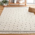 thumbnail image 3 of SAFAVIEH Easy Care Leptis Polka Dots Area Rug, 3' x 5', Ivory/Black, 3 of 12