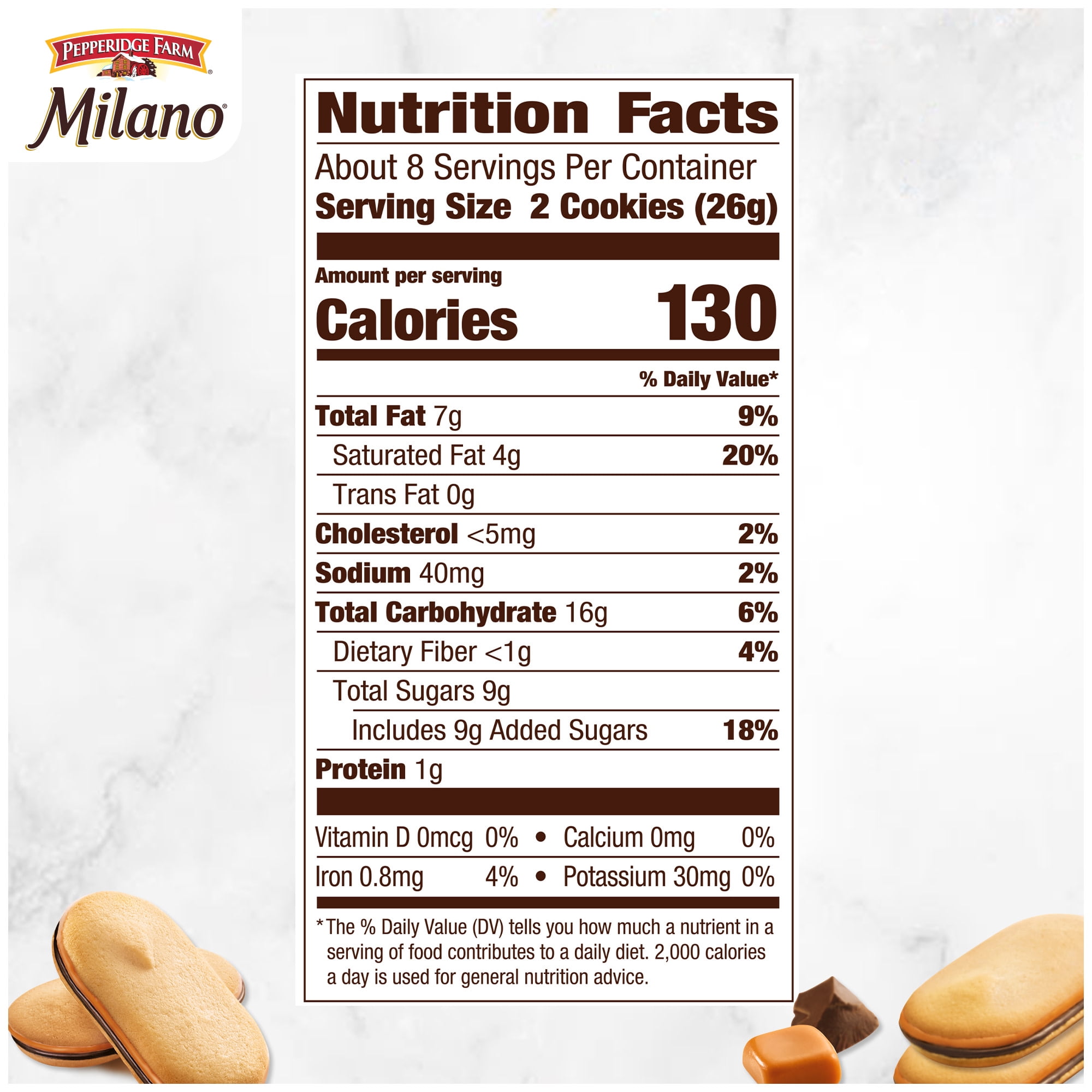 Pepperidge Farm Milano Caramel Macchiato Cookies, 7 oz. Bag
