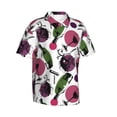 thumbnail image 2 of Hawaiian Shirt For Men, Wine Bottle Print No.9018 Mens Button Down Short Sleeve Shirt, Summer Beach Shirts For Men, 2 of 2