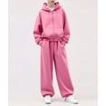 thumbnail image 2 of Womens Oversized Hoodies Long Sleeve Teenage Hoodie Unisex Casual Zip Up Sweatshirts for Youth, 2 of 6