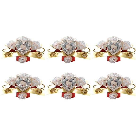 3D Pop Up Christmas Greeting Card 6-Pack by Second Nature - Reindeer