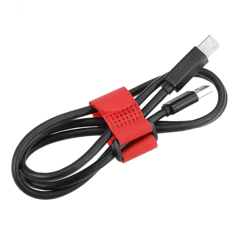 Uxcell Hook And Loop Straps 3/4x10 Inch Reusable Cable Ties 10pcs Gray