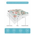 thumbnail image 4 of Twin XL Quilt Bedding Set, Boho Flower Reversible Summer Quilt 3 Pieces, Spring Watercolor Paisley Floral Leaf Plant Lightweight Bedspreads Coverlets with 2 Pillow Shams for All Seasons, 4 of 5