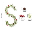 2024 New Model Christmas Decoration Simulation Red Fruit Cane Crosss
