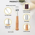 thumbnail image 4 of Bread Lame With 5 Cutter And Leather Storage Cover, Bread Lame Dough Scoring Tool, Bread Bakers Lame Slashing Tool, Bread Slicers For Homemade Bread (, 4 of 5