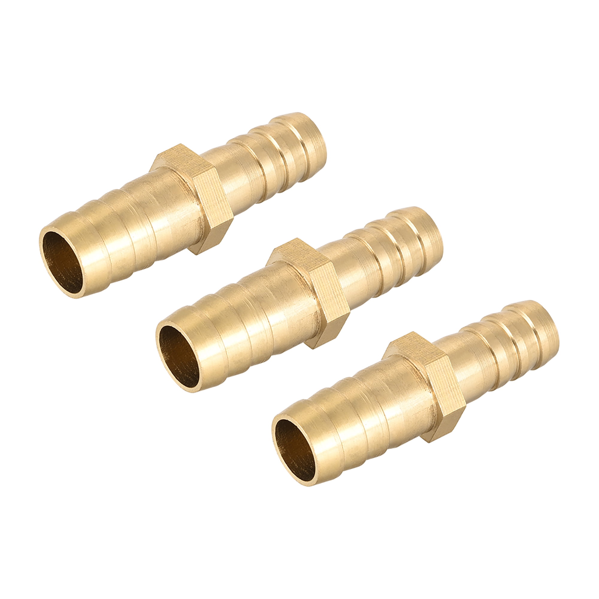 12mm Hose Barb x 10mm Hose Barb Brass Barbed Pipe Fitting Reducer Coupler Connector Adapter For Fuel Gas Water 