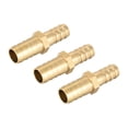 thumbnail image 1 of Conector recto de latón de reducción de barbilla de 6mm a 4mm, adaptador de manguera, 3 piezas, 12mm x 10mm, 1 of 3