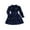 A-Blue103, variant on Toddler Girls Dress Christmas Velvet Star Print Dresses With Ruffle Hem Bow Tie Belt Long Sleeve Party Gown Dress