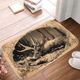 thumbnail image 5 of 1pc A Deer Lying in the Woods Absorbent Non-Slip Bathroom Thickened Flannel Rug Decor,Soft,Quick Drying,Suitable For Indoor/outdoor Use,Bathrooms,Bedrooms,Kitchens,Terrace,Laundry Rooms,16"x24", 5 of 9