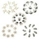 thumbnail image 4 of 10pcs Botones de Forma Flor Perla Flatback Adornos Accesorios de Artesanía Bricolaje, 4 of 9