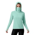thumbnail image 6 of HBYJLZYG Women's Long Sleeve Hooded Top with Face Cover and Thumbholes, UPF 50+ Sun Protection Lightweight Outdoor Athletic Shirt for Running and Hiking, 6 of 6