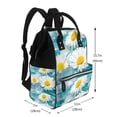 thumbnail image 2 of Gaeub Daisy Flowers Print Mummy Diaper Bag Backpack,Durable Maternity Baby Nappy Casual Shoulder Bags,Travel Hiking Outdoor Pack, 2 of 6