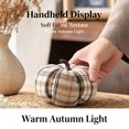 thumbnail image 6 of Fall Fabric Pumpkins Decor,Vintage Plaid Fabric Pumpkins Autumn Decor,Rustic Farmhouse Pumpkins for Mantel Table, Thanksgiving Halloween Autumn Home,Beige, 6 of 7