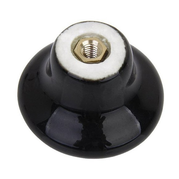 HLONK5 Pcs Black Nobs for Draws Practical Door Handles