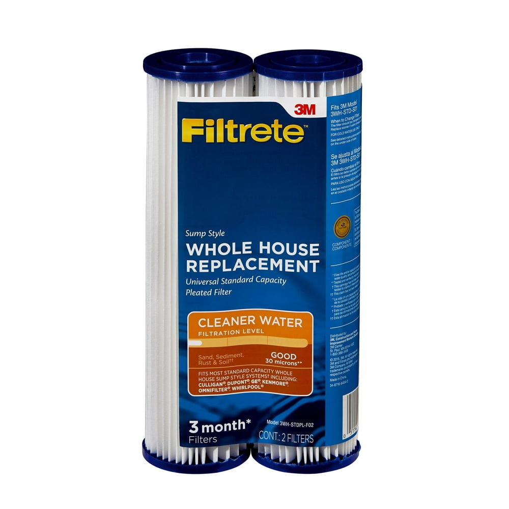 Filtrete 3WHSTDPLF02 Standard Capacity Whole House Pleated