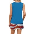 thumbnail image 6 of Stralyhd Independence Day Two Piece Sets for Women 250 Anniversary Usa Flag Summer Sets Patriotic Shorts Outfits Festival Matching Lounge Set with Pockets Royal Blue XL, 6 of 6