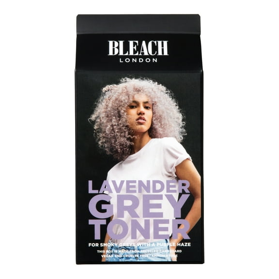 Bleach London Lavender Grey Toner Box Kit, Semi-Permanent Dye for Bleached Hair