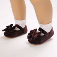 thumbnail image 4 of Yoyauz Baby Girl Mary Jane Shoes Anti Slip Rubber Sole Ballet Slippers Princess Dress Wedding Shoes Newborn Kids Shoes Toddler Shoes（0-12 Month）, 4 of 8