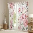 thumbnail image 4 of Feelyou Romantic Pink Flower Black Out Curtains, Vintage Floral Fashion Curtains Pack of 2 (42x63 Each), Southwestern Bedroom Curtains, Window Curtains Home Decor, 4 of 6