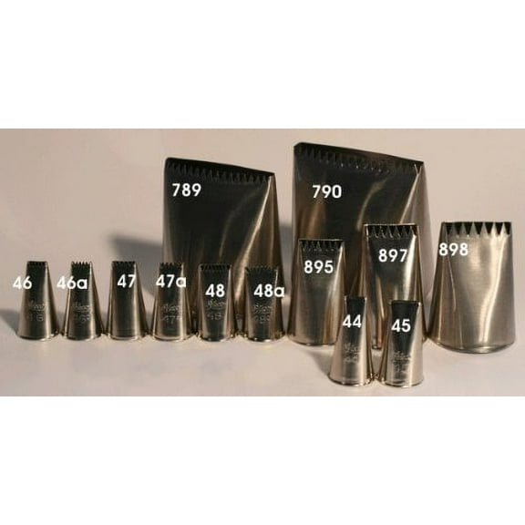Ateco # 898 - Ribbon Pastry Tip - Stainless Steel