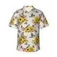 thumbnail image 2 of Goofa Bird Sunflowers Hawaiian Shirt for Men, Unisex Summer Beach Casual Short Sleeve Button Down Shirts,Aloha Tropical Floral print shirt-X-Large, 2 of 9