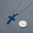 thumbnail image 3 of SUTENGDA Collier Pendentif Croix Simple en Acier Inoxydable pour Hommes, 3 of 5