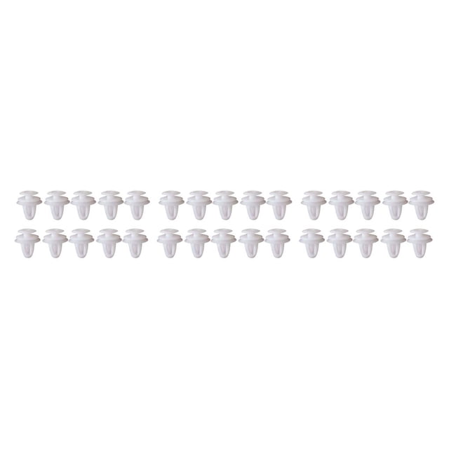 Maytalsory 50 Pieces Universal Door Panel Fastener Fixed Clips Set Rivet Lightweight Clamp Convenient Flexible Push Retainer White 3Set