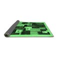 thumbnail image 2 of Ahgly Company Indoor Square Abstract Emerald Green Contemporary Area Rugs, 8' Square, 2 of 4