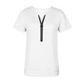 thumbnail image 4 of B91xZ Vêtements d'Été Femmes Manches Courtes Col Rond T-Shirt, Blanc L, 4 of 4