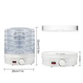 thumbnail image 3 of HAOANFood Dehydrator Machine Freeze Dryer Machine With 6 Trays Dryer Machine for Home for Candy & Snacks Electric Food Preserver for Fruits Veggies Meats & Dog Treats With Digital Adjusta, 3 of 9
