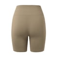 thumbnail image 3 of Pantalones cortos sin costuras con efecto lifting para mujer - Pantalones de gimnasio y yoga de cintura alta - Nailon y spandex - Tallas XS-XL, 3 of 4