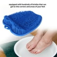 thumbnail image 3 of Feet Cleaner, Shower Foot Scrubber Silicone Odour Removal  For Bathroom Blue, 3 of 8