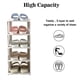 thumbnail image 3 of Zapatero, torre de zapatos estrecha, zapatero que ahorra espacio, estante de almacenamiento de 4 compartimentos, almacenamiento de zapatos, compacto, gran capacidad (blanco), 3 of 5