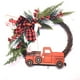 thumbnail image 1 of Ounissouiy navideña con lazo, guirnalda colgante de coche de Navidad, adorno de pared de poliéster, vacaciones de año, puerta de oficina, ventana, Kits de decoración para fiestas Ounissouiy HA067923-00, 1 of 6