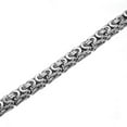 thumbnail image 4 of QQTDFG 6mm Flat Byzantine Chain Necklace For Men's Stainless Steel Jesus Cross Pendant-Silver-26 inch Necklace, 4 of 6