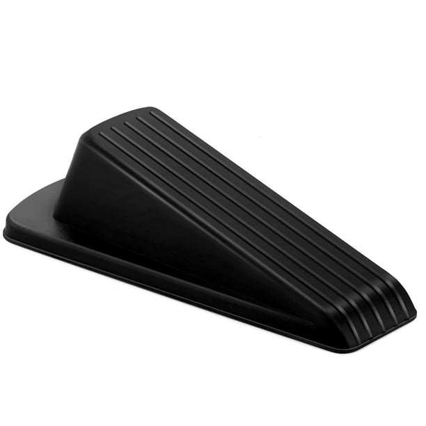 Topes de puerta para piso Tope de puerta de goma en cuña, tope de puerta apilable resistente para piso para alfombra Puerta resistente