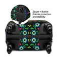 thumbnail image 2 of Hirioo Roosters and Flowers for Elasticity Suitcase Cover (No luggage Included) Durable Luggage Protector Fits 18-32 Inch Luggage-Large, 2 of 7