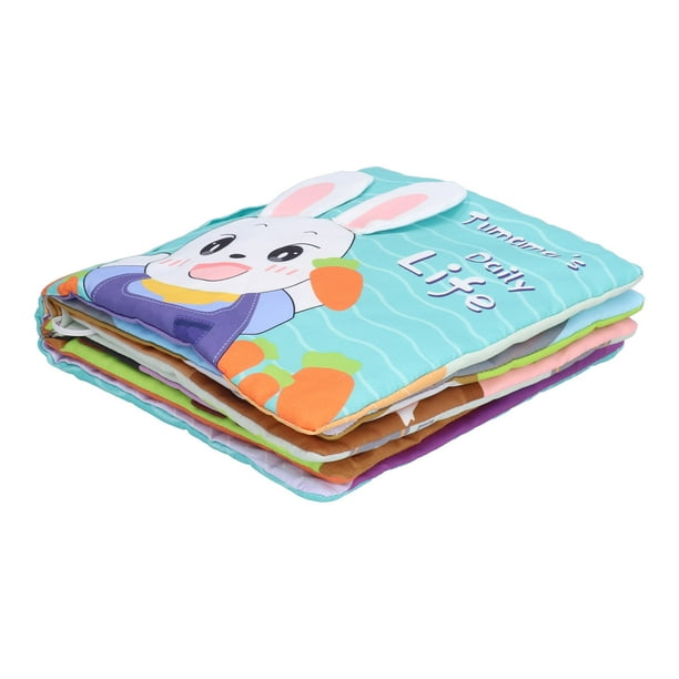 Libro de cuentos de tela suave para bebés, libro de tela suave para bebés, libro de tela suave para bebés, diseño fácil de usar