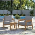 thumbnail image 2 of Modway Brisbane 3-Piece Teak Wood Outdoor Patio Set, 2 of 12
