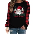 thumbnail image 3 of ClodeEU Womens Sweatshirt With Christmas Graphic ,Casual Loose Long Sleeve Pullover Tops Red 4,Womens Plus L, 3 of 9