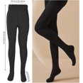 thumbnail image 2 of Medias de invierno para mujer, translúcidas y cálidas, de forro polar, con piernas impecables, ajustadas y forradas de polar, térmicas y de felpa, 200 g, 2 of 5