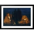 thumbnail image 2 of Art.com Island of the Dead, by Arnold Bocklin, 1880, Swiss Romantic/Symbolist Painting, Oil on Wood. A Drap Art Print by Everett - Art, Black Frame Wall Art, 44" x 32", 2 of 5
